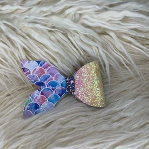 Cute Mermaid Glittery Hair Bow